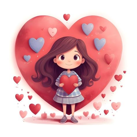 Photo cute heart digital art design in v... | Premium Photo #Freepik #photo Heart Digital Art, Flower Hearts, Artsy Background, Photo Cute, Framed Wallpaper, Picture Illustration, Popular Art, Cute Heart, Digital Art Design