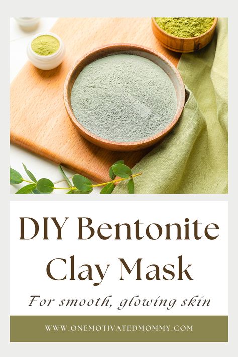 DIY Bentonite Clay Mask Bentonite Clay Drink, Diy Bentonite Clay Mask, Matcha Mask, Diy Clay Mask, Aztec Clay, Bentonite Clay Mask, Healing Clay, Homemade Mask, Clay Face Mask