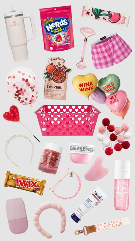 valentines bsf basket Valentine Basket, Valentines Basket, Valentines Day Baskets, Valentine Baskets, Hey Girl, Best Friend Gifts, Your Aesthetic, Connect With People, Creative Energy