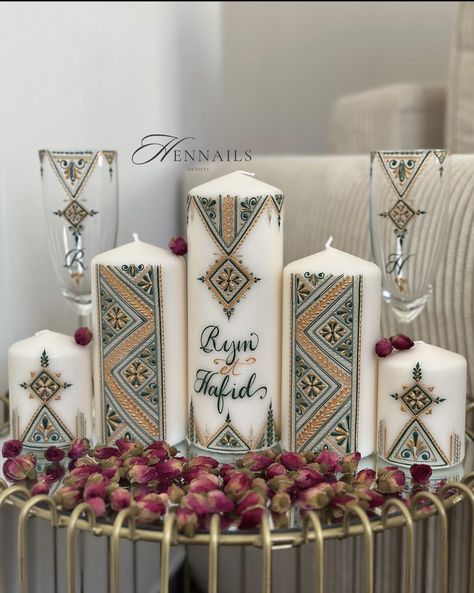 Eid Mehndi Designs, Henna Candles, Candle Canvas, Engagement Inspo, Baby Baptism, Engagement Decorations, Mehndi Designs, Henna, Candles