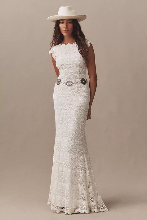 dress Traditional Portuguese Wedding Dress, Simple Country Wedding Dress, Crocheted Wedding Dress, Anthropologie White Dress, Cap Sleeve Wedding Dress, Daughters Of Simone, Crochet Wedding Dress, Second Wedding Dress, Crochet Wedding Dresses