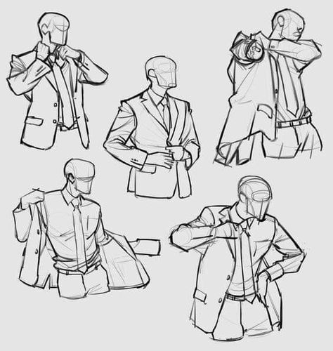 Vest Drawing, Suit Poses, Men In Suits, Clothes Drawing, Andermatt, Some Sketches, Poses Drawing, Coat Suit, Poses Women