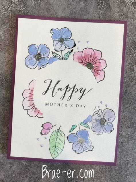 Happy Birthday Mom From Daughter Card Ideas, Mom’s Day Card, Handmade Gifts For Moms Birthday, Happy Mother’s Day Card Ideas Diy, Mothers Day Cute Cards, Mother's Day Card Flowers, Card On Mothers Day, Handmade Birthday Card Ideas For Mother, Mother Day Cards Watercolor