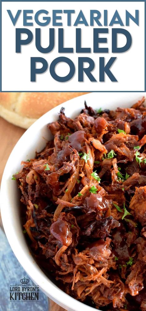 Vegetarian Pulled Pork, Pork Pulled, Barbecue Pulled Pork, Jackfruit Recipes, Recipes Mexican, Pulled Pork Recipes, Lord Byron, Vegetarian Dinners, Plant Based Eating