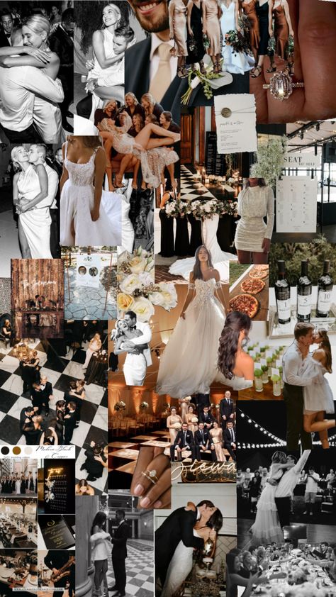 Vintage Glamour Wedding Aesthetic, Old Hollywood Glamour Aesthetic Wedding, Old Hollywood Wedding Colors, Classic Old Hollywood Wedding, Wedding Aesthetic Collage, Old Money Style Wedding, Old Hollywood Wedding Theme, Black White Gold Wedding Theme, Old Hollywood Style Wedding