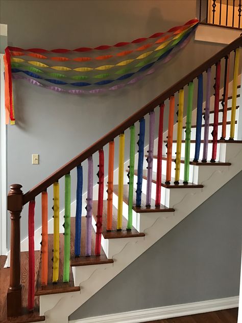 Rainbow party Adult Rainbow Party, Pride Party Decorations, Vintage First Birthday, Rainbow Themed Birthday Party, Pride Party, Candy Theme Birthday Party, Candy Land Birthday Party, Bingo Night, Birthday Room Decorations