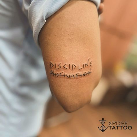 Frida Kahlo, Discipline Over Motivation Tattoo, Discipline Symbol Tattoo, Accomplishment Tattoo, Focus Tattoo Symbol, Self Discipline Tattoo, Focus Tattoo Ideas, Discipline Tattoo Ideas, Determination Tattoo