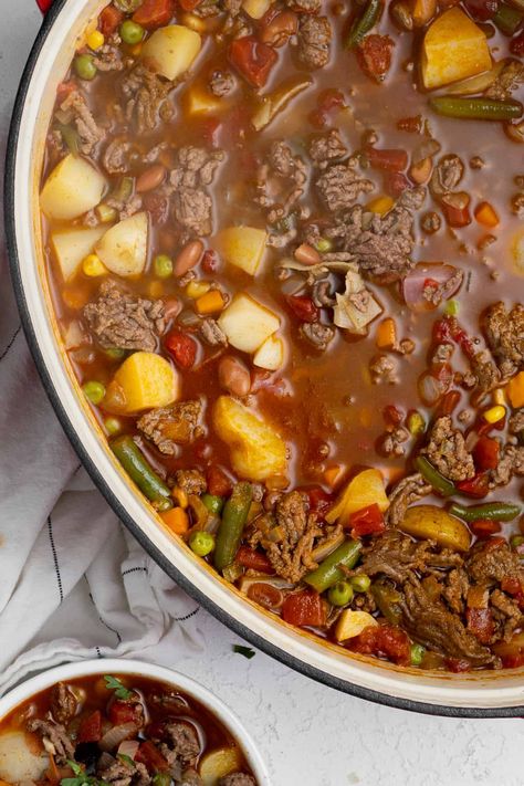 Hearty Cowboy Soup Recipe (easy and fast) - Oh Snap Macros