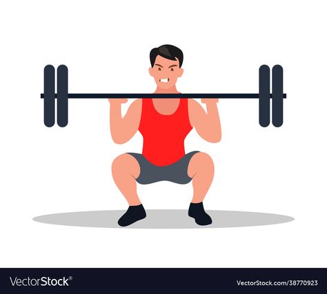 Weightlifting Illustration, Squat Hold, Hd Background Download, Hd Background, Window Painting, Hd Backgrounds, Cartoon Style, Big Picture, The Bar