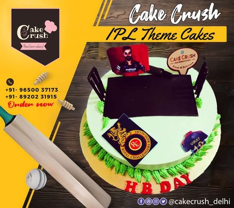 Cake Crush! New Born Cakery! IPL Theme Cakes..! Theme Based Home Decoration for Birthday, Anniversary, Surprise Events etc., Feel the Real Deliciousness! Contact: +91- 96500 37173, 89202 31915 #IPLtheme #iplthemecake #cricketcake #cricket #cakesofinstagram #cricketthemecake #cake #cricketlovers #cakestagram #birthdaycake #cakeart #cakes #cricketcouncil #cricketbirthdays #homebaker Cricket Theme Cake, Cricket Cake, Anniversary Surprise, Cake Art, Themed Cakes, Birthday Anniversary, Home Decoration, Birthday Cake, Cake