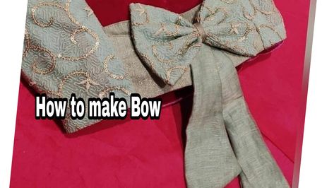 This video includes how to make a bow for frocks,dresses and blouses Bow For Frocks, Easy Bow Making, Easy Bow, Netted Blouse Designs, Sari Design, Net Blouses, Frock Dress, Bow Making, Bow Blouse