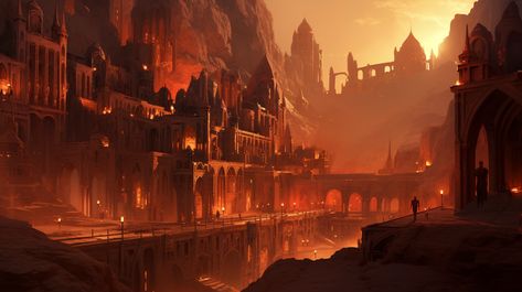 a world of savagery, sorcery, desert city, concept Fantasy City Desert, Dessert City Fantasy Art, Fantasy Desert Town, Desert Kingdom Fantasy Art, Desert City Concept Art, Desert City Fantasy Art, Fantasy Desert City, Fantasy Desert, Fire Zodiac