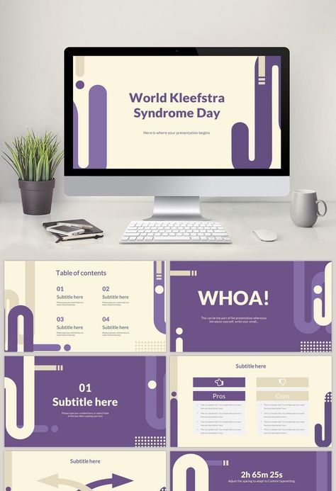 Purple Powerpoint Template, Powerpoint Design Purple, Purple Presentation Design, Purple Presentation Background, Powerpoint Background Design Purple, Purple Presentation, Slidesgo Templates, Purple Template, Aesthetic Presentation