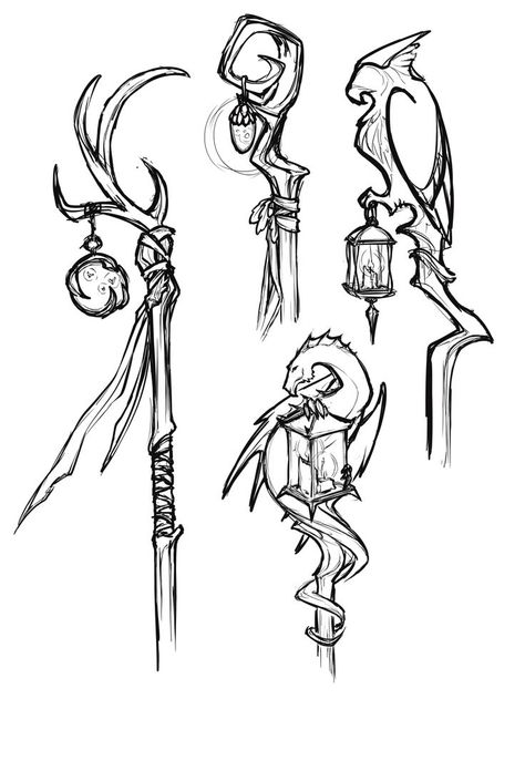 Staff Art Reference, Witch Staff Drawing, Warlock Poses Reference, Wizard Drawings Sketches, Magic Wand Drawing Reference, Wand Hand Reference, Staff Art Design, Staff User Pose, Magic Book Pose Reference