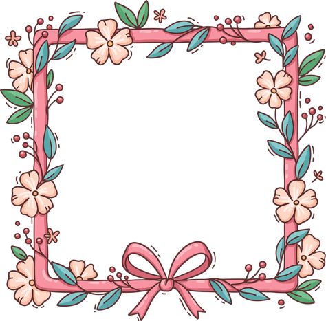 Picture Frame Design Border, Floral Borders Drawing, Photo Frame Border Design, Photo Frame Drawing, Cute Frame Png, Picture Frame Drawing, Frame Png, Amazon Picture Frames, Frames Png