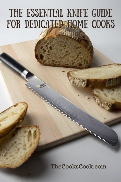 Essential Knife Guide Crisp Bread, Knife Guide, Boy Dress, Loaf Of Bread, Kitchen Cutlery, Types Of Bread, Bread Knife, Professional Kitchen, Paring Knife