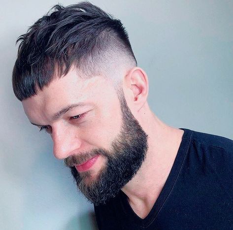 Finn Balor Haircut, Faded Beard, White Boy Hairstyle, White Boy Haircuts, Shawn Mendes Hair, Faded Beard Styles, Caesar Haircut, High Fade Haircut, Haircut Images