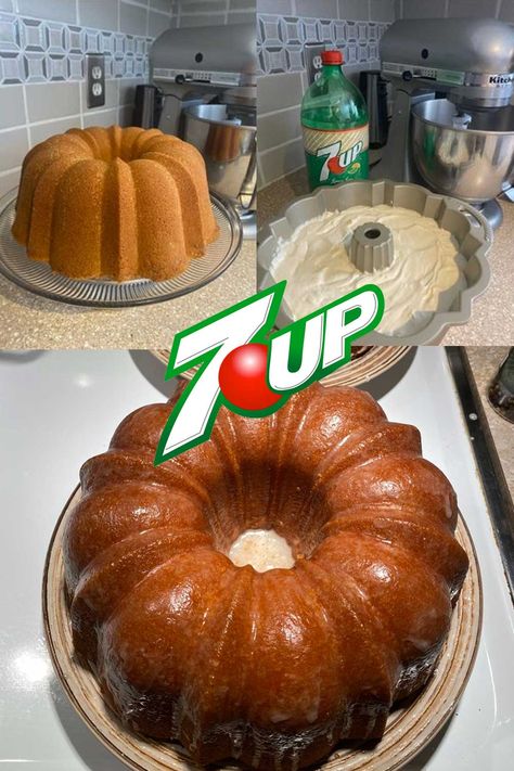 Glazed Pound Cake, 7up Cake Recipe, Pound Cake Glaze, 7 Up Cake, 7up Pound Cake, Pound Cake Recipes Easy, Lemon Pound Cake Recipe, Special Cakes, 7 Up