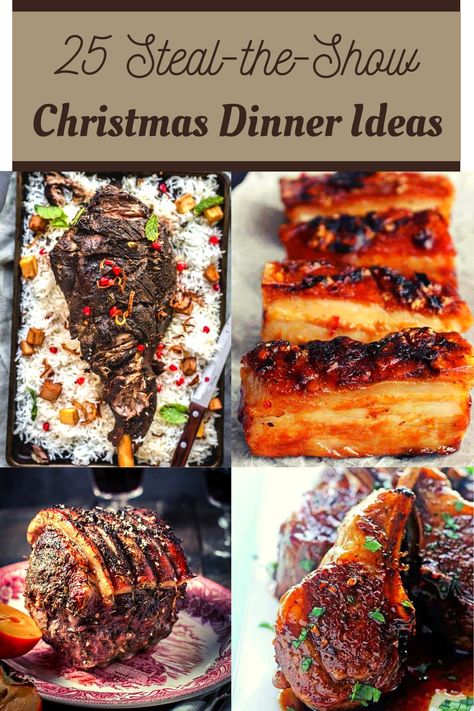 Christmas Entree Ideas Appetizers, Fancy Christmas Menu Ideas, Good Christmas Dinner Ideas, Simple Holiday Dinner Ideas, Festive Dinner Recipes, Christmas Dinner Meats, Festive Menu Ideas, Christmas Dinner Display, 5 Course Meal Menu Ideas Christmas