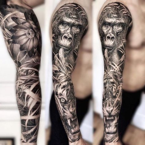 Épinglé par Jefferson sur Tatuajes de animales | Tatouage bras complet, Tatouage bras, Tatouage avant bras Jungle Leg Sleeve Tattoo, Safari Tattoo Design, Jungle Sleeve Tattoo, Jungle Tattoo Design, Jungle Tattoo Sleeve, Safari Tattoo, African Sleeve Tattoo, Lion Shoulder Tattoo, Tattoo Mens