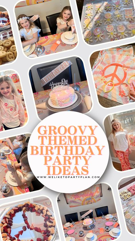 Four Ever Groovy Birthday Food, Groovy 6 Birthday, Groovy Theme Food, Groovy Theme Party Activities, Groovy Birthday Party Activities, Groovy Birthday Party Games, 2 Groovy Birthday Party Activities, 2 Groovy Birthday Party Games, Groovy Birthday Activities