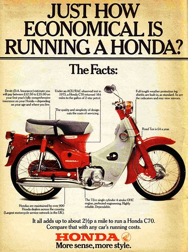 HONDA C70 | Flickr - Photo Sharing! C90 Honda, Classic Honda Motorcycles, Honda Scooter, Honda C50, Honda C90, Honda 50, Vintage Honda Motorcycles, Soichiro Honda, Honda C70