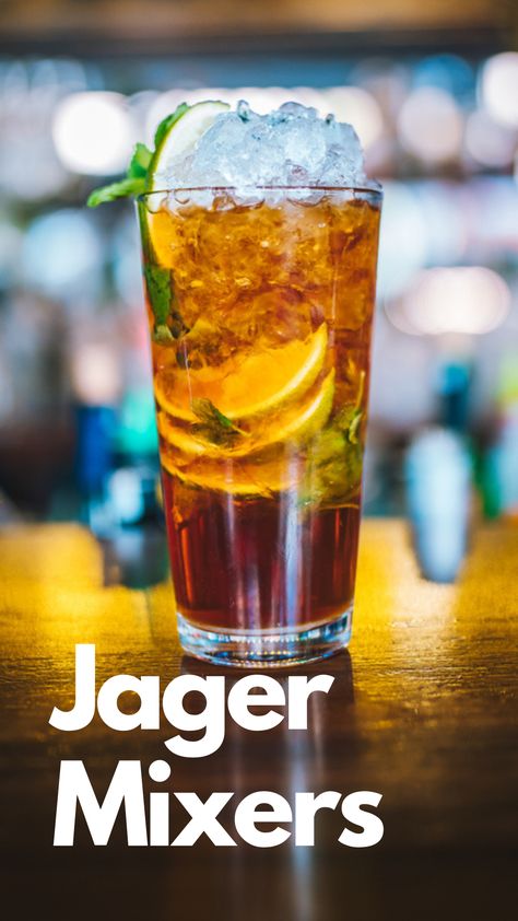 Jager Mixers Drinks With Jagermeister, Jagermeister Drinks, Jager Drinks, Cocktail Drinks Recipes, Alcohol Drink Recipes, Summer Cocktails, The Dance, Cocktail Drinks, Mixed Drinks