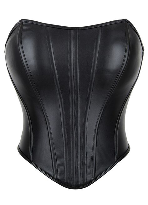 Black PVC Leather Corset Tops   Condition: Brand New  Color:Black  Size:S-2XL  Material:Leather  Design:Strong Corset Cord Lacing  Back Style:lace-up  Includes:Corset  This everyday corset is both lightweight and effective. The black leather make for a flattering vertical line, whilst narrowing your waist. Comfortable enough for daily wear, this is the Overbust corset for when you want that discreet streamlined look.   Where to Buy Perfect Corset  amp;amp; Bustier Online?   Victoriandancer corset collection is a large-scale game,A plethora of styles, exquisite workmanship, complete sizes, and affordable prices are all the reasons why you choose here!please check out our full range of products to find the right women amp;#39;s tight corset for you. Put on our sexy and bold corset and immers Black Leather Corset Top Outfit, Black Waist Corset, Black Leather Corset Outfit, Black Leather Corset Top, Leather Corset Outfit, Full Body Corset, Holiday Shopping Outfit, Macabre Fashion, Leather Corset Top