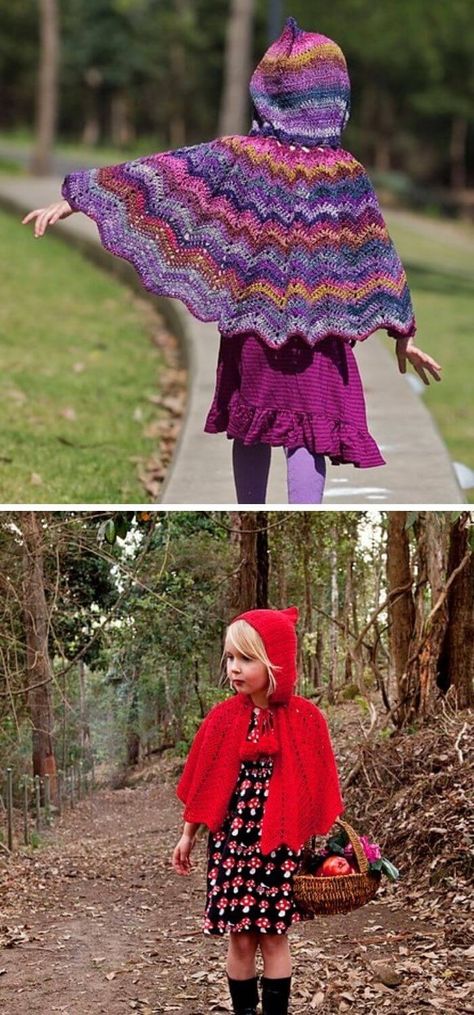 15 Crochet Kids Capes & Poncho Free Patterns 22 Ponchos, Girls Poncho Crochet Pattern Free, Carseat Poncho Pattern, Crochet Cape Pattern Free, Girls Poncho Crochet Pattern, Cape Pattern Free, Kids Poncho Pattern, Kids Capes, Crochet Poncho Patterns Kids