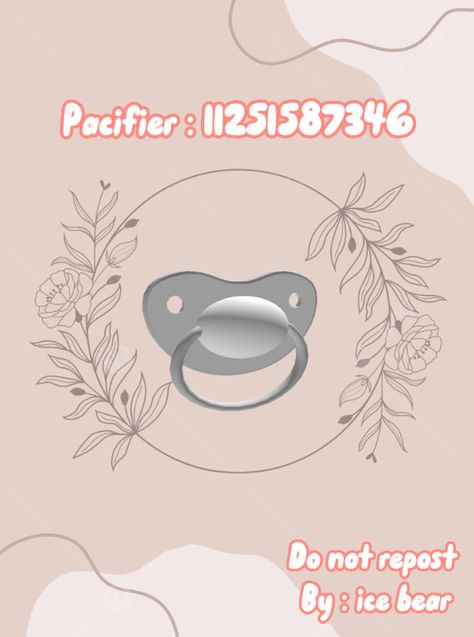 Berry Avenue Codes Pacifiers, Berry Avenue Codes Binky, Berry Ave Pacifier Code, Roblox Pacifier Code, Pacifier Code, Pacifier Codes For Berry Ave, Hsl Codes, Preppy Mom, Baby Barrettes