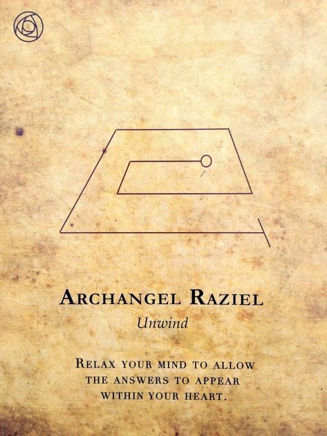 Archangels Symbols, Raziel Archangel, Angel Sigils, Archangel Raziel, I Trust Myself, Fancy Gym, Psychic Development Learning, Trust Myself, Angelic Symbols