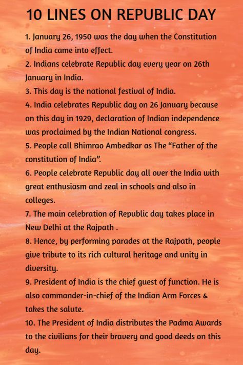 10-lines-on-republic-day-26-january Quotes On Republic Day Of India, 26 January Republic Day Quotes English, Republic Day Speech For Kids, 26 January Republic Day Craft, Paragraph On Republic Day, 26 January Republic Day Drawing, Republic Day Speech In English, Importance Of Republic Day, Republic Day Quotes In Hindi