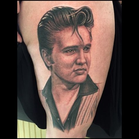 Elvis Presley Tattoos, Elvis Tattoo, Elvis Art, As Wallpaper, Elvis Presley, Full Body, Portrait Tattoo, Tattoos, Art