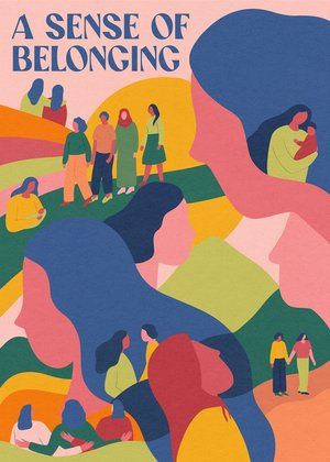 Sense Of Belonging Illustration, Support Group Illustration, Belonging Artwork, Sense Of Belonging Art, Belonging Illustration, Adaptability Illustration, Group Poster Ideas, Community Graphic Design, Belonging Art