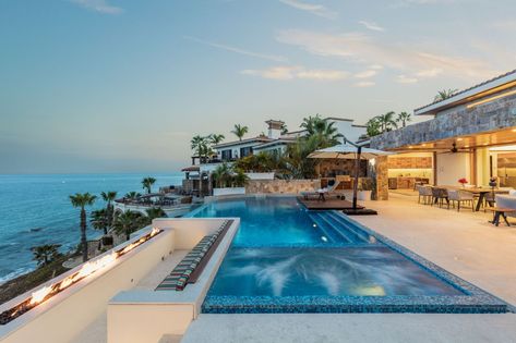 There’s an Elevator to the Beach at This Cliffside Mansion in Los Cabos, Mexico Cliffside Mansion, Beach Mansions, Beach Mansion, San Jose Del Cabo, Love And Peace, Baja California Sur, Deco Boheme, Modern Mansion, Island Resort