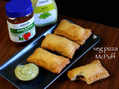 pizza puff recipe, pizza mcpuff, mcdonald's veg pizza mcpuff with step by step photo/video. a popular homemade savory snack from mcdonald's menu of india. Veg Appetizers, Veg Pizza, Puff Recipe, Vegetarian Snacks Recipes, Fritter Recipes, Vegetarian Snacks, Instant Recipes, Indian Snacks, Indian Snack Recipes