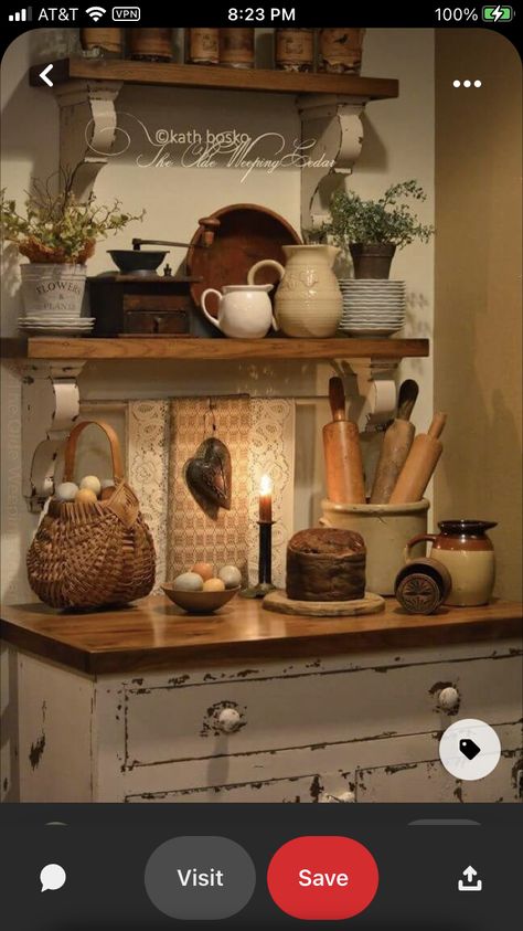 Country Kitchen Wall Decor, French Country Rug, Rustic Country Kitchens, French Country Kitchens, Bedroom Decorating Ideas, Country Kitchen Decor, Classic Kitchen, Country Decor Rustic, Primitive Decorating Country