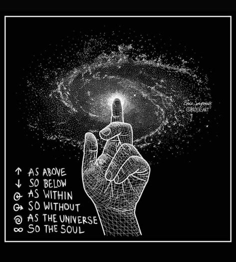 As above, so below. As within, so without. As the universe, so the soul.  #Rythmia | rythmia.link/social 9 Ether Beings Tattoo, Universe Quotes Deep, As Above So Below, Spirit Science, Energy Healing Spirituality, Deep Meditation, Ancient Knowledge, Les Chakras, Spirituality Energy