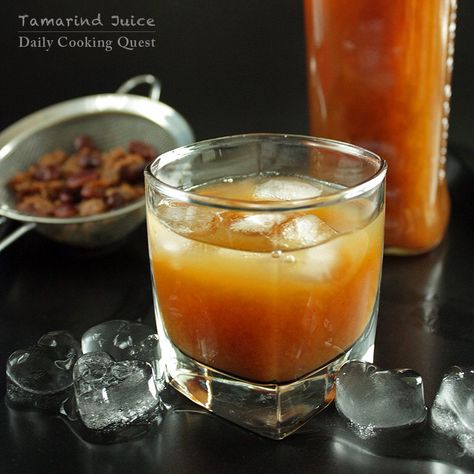 Sari Asam Jawa - Tamarind Juice Recipe | Daily Cooking Quest Herb Drink, Tamarind Juice, Italian Soda, Asam Jawa, Healthy Eating Diets, Soda Recipe, Herbal Drinks, Palm Sugar, Cold Treats