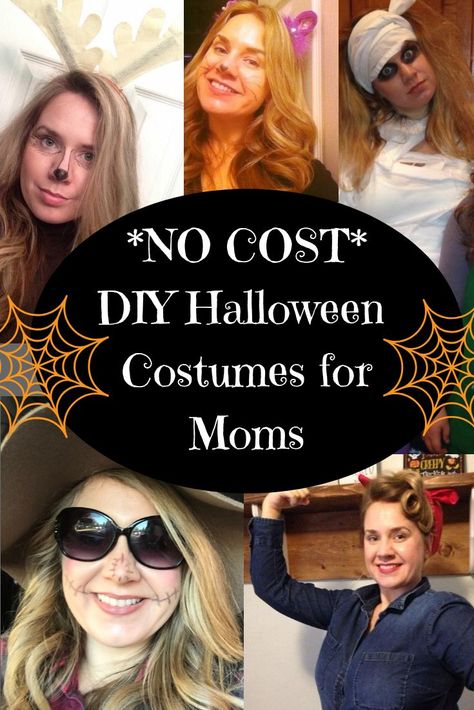 No Cost DIY Halloween Costumes for Moms that are super easy and cheap! Join in the fun and dress up this Halloween in one of these Last-Minute Halloween Ideas! #diyhalloween #halloween #costume #diy #fall #cheaphalloween Halloween Costumes For Moms, Costumes For Moms, Quick Diy Halloween Costumes, Easy Adult Halloween Costumes, Diy Adult Halloween Costumes, Cheap Halloween Diy, Mom Halloween Costumes, Easy Halloween Costumes For Women, Quick Halloween Costumes