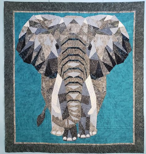 Elephant Abstractions, Elephant Quilts, Elephant Quilts Pattern, Elephant Abstract, Violet Craft, Quilt Top Patterns, Sir Lancelot, Elephant Quilt, African Quilts