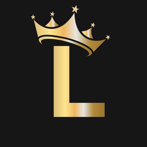 Letter l crown logo crown logo on letter... | Premium Vector #Freepik #vector #crown #queen-crown #king-crown #king Acid Wallpaper, L Names, Image King, Salon Logo Design, Alphabet Photos, Grass Wallpaper, L Wallpaper, Initials Logo Design, Beautiful Love Images