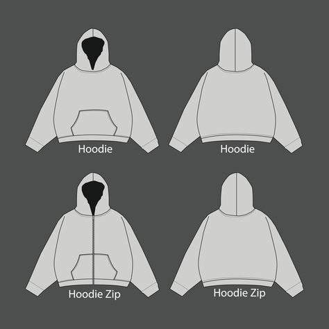 Hoodie Illustration, Hoodie Template, Hoodie Design Ideas, Clothing Templates, Apparel Design Inspiration, Graphic Design Portfolio Inspiration, Hoodie Drawing, Fashion Design Template, Clothing Brand Logos