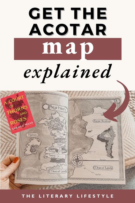 Get the ACOTAR map explained Acotar Reading Order, Acotar Courts Map, Acotar Map, Map Of Prythian Acotar, Acotar Book 1, Acotar Books In Order, Prythian Map, Romantasy Books, Sjm Universe