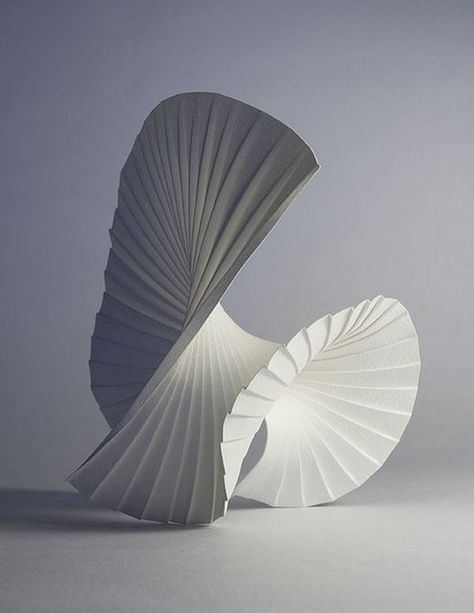 Motion Pleat, 2010 - Paper Art Sculptures by Richard Sweeney Richard Sweeney, Architecture Origami, Sculpture Paper, Origami Architecture, Paper Art Sculpture, Folding Origami, 3d Studio, Paper Folding, Sculpture Installation