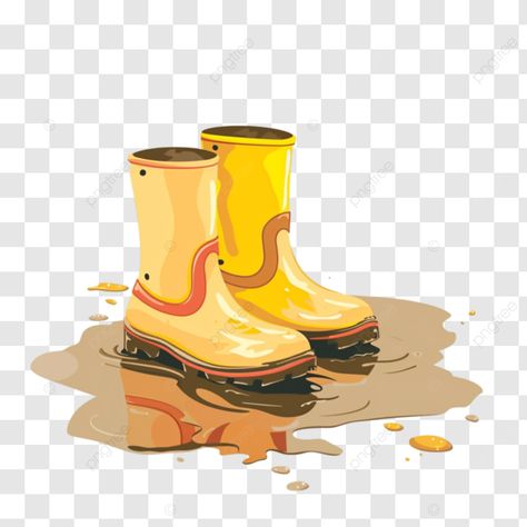 rubber boots and puddle illustration rain boots puddle clipart rubber boots png Rain Boots Illustration, Rain Boots Drawing, Puddle Illustration, Boots Reference, Boots Illustration, Boots Drawing, Culture Inspiration, Boots Png, Inktober 2024