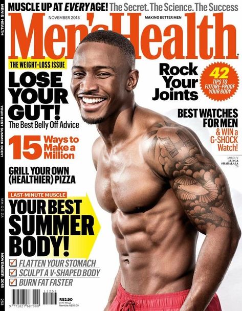 Get your digital copy of Men's Health South Africa-November 2018 issue Bowflex Workout, Better Men, Man Anatomy, Life Right Now, Black Men Street Fashion, Muscle Up, Fitness Magazine, Food Style, Men's Fitness