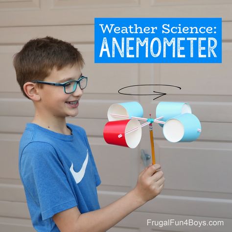 18 activities to do with plastic cups! - A girl and a glue gun Weather Science Activities, Weather Science, Anemometer, 4 Elements, Stem Projects, Diy Cans, Outdoor School, Homeschool Science, Building For Kids