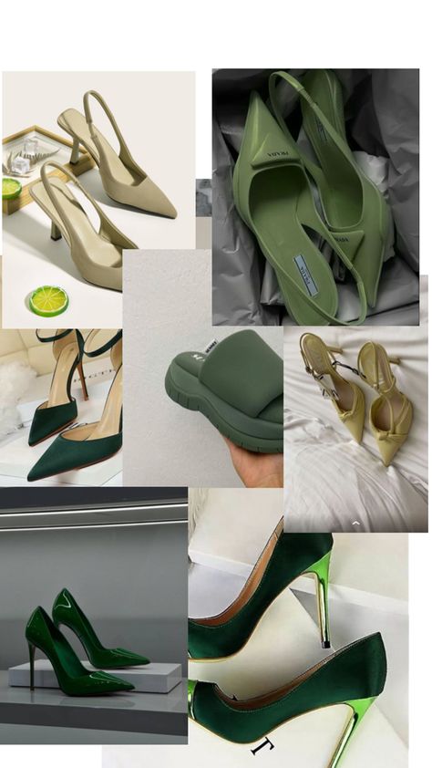 Sage green Green Heels, Cute Shoes, Sage Green, Heels, Green