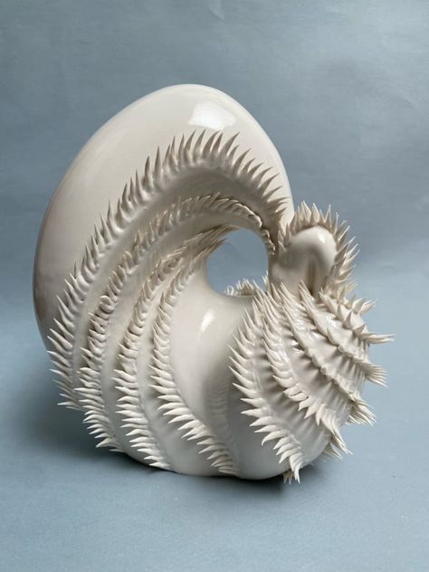 Ceramic Shell Sculpture, Ceramic Sea Anemone, Puffer Fish Ceramics, Ceramic Coral Sculpture, Octopus Figurine, Camberwell College Of Arts, Study In London, Manchester Art, Tactile Texture